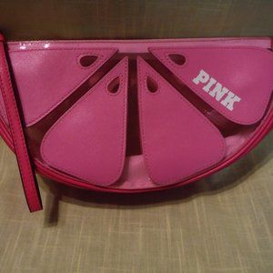 Victoria's Secret Pink Grapefruit Make Up Zippered Cosmetic Case Beauty Bag